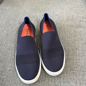 Rothy’s Navy Blue Slip-On Sneakers